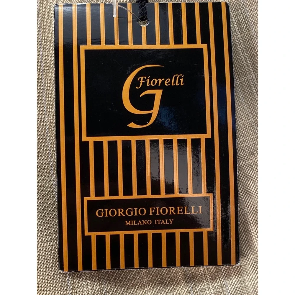 Giorgio Fiorelli Mens Tan Plaid Pleated Wide Leg Dress Pants 62016 Size 34 NWT‎